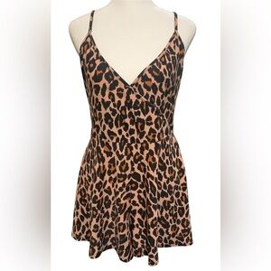 Boohoo Leopard Print Romper